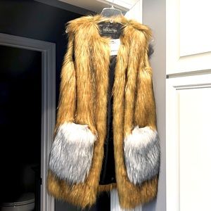 Fabulous Fur faux vest (guessing size small). NWT. Perfect.